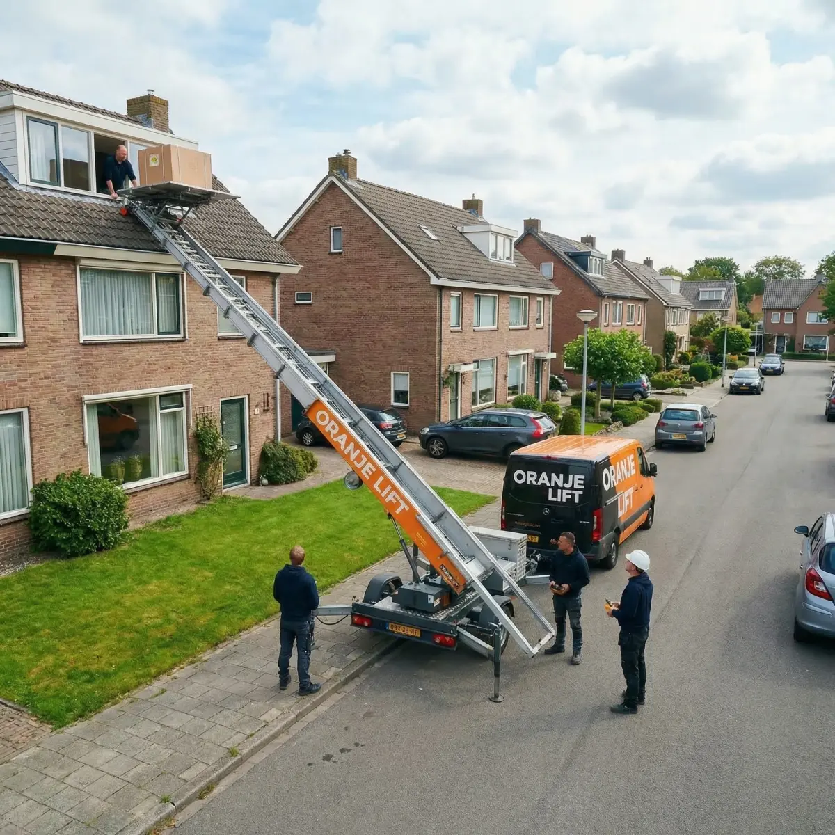 Lift geplaatst in woonwijk Zaandam